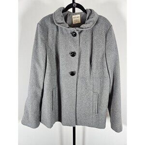 Old Navy Women's Gray Pea Coat